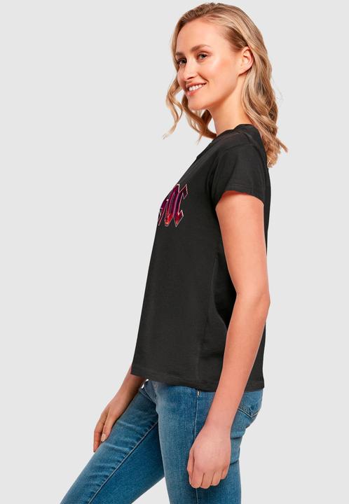 Actual product image Merchcode Ladies ACDC - Distressed Logo Box Tee - 165717 (M)