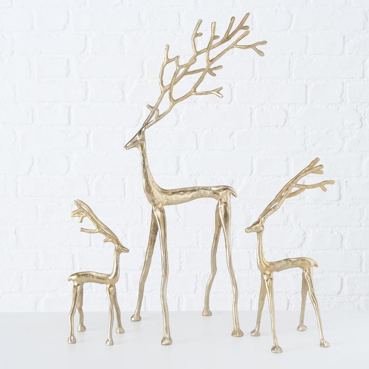 Produktbild Boltze Home Weihnachtsfigur Frody 67 cm, 3er Set, Gold