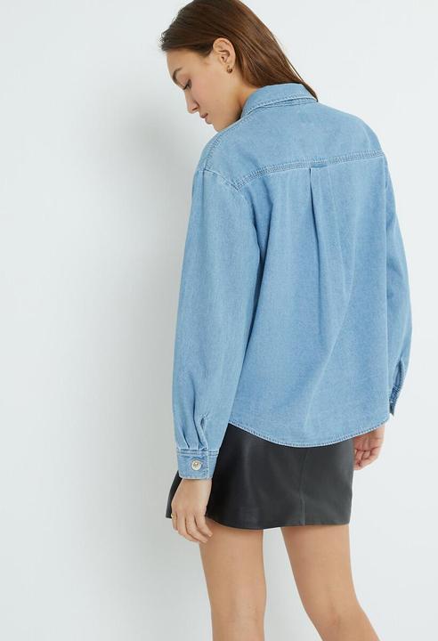 Produktbild La Redoute Collections Jeanshemd mit langen Ärmeln (38)