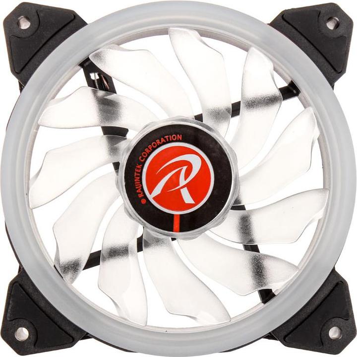 Actual product image Raijintek Iris 12 Rainbow A-RGB LED fan, set of 3 incl. controller (120 mm, 3 x)