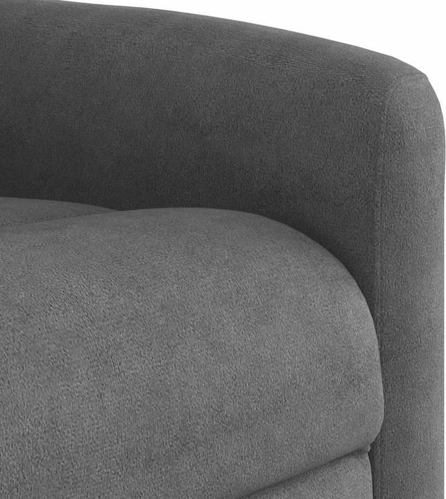Immagine prodotto VidaXL Poltrona massaggiante con ausilio stand-up in tessuto microfibra grigio scuro Poltrona relax