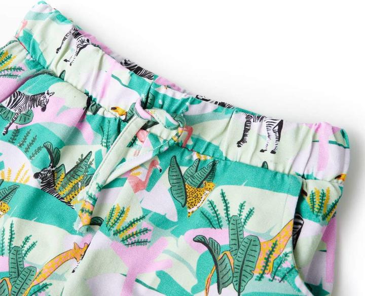 Immagine prodotto VidaXL Pantaloncini da bambino con coulisse Verde menta chiaro 92.Materiale (92)