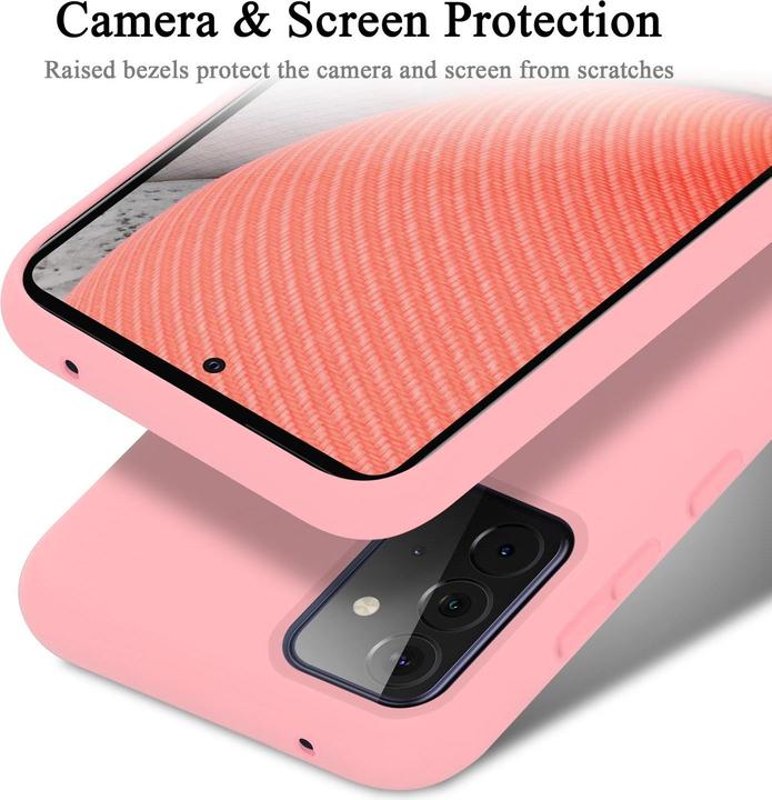 Actual product image Cadorabo TPU Liquid Silicone Case Cover (Samsung Galaxy A72 5G, Samsung Galaxy A72)