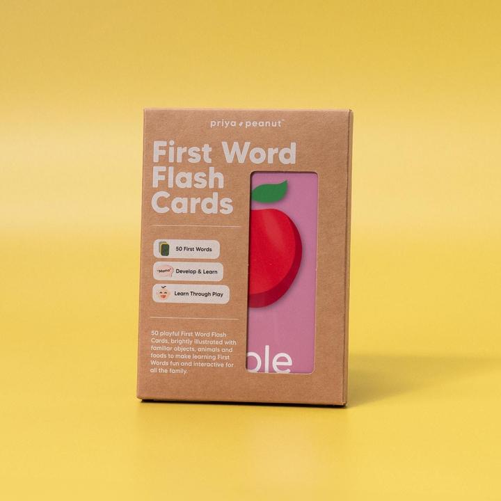 Produktbild Priya & Peanut Erste-Worte-Blitzkarten – 50 erste Wörter für Kleinkinder