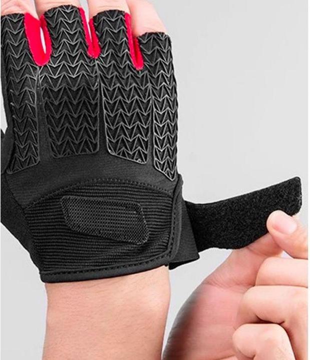 Immagine prodotto Rockbros S169BR Guanti da ciclismo XL con inserti in gel - nero e rosso (XL)