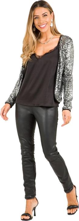 Actual product image Krisp Womens/Ladies Sequin Long-Sleeved Jacket (40)