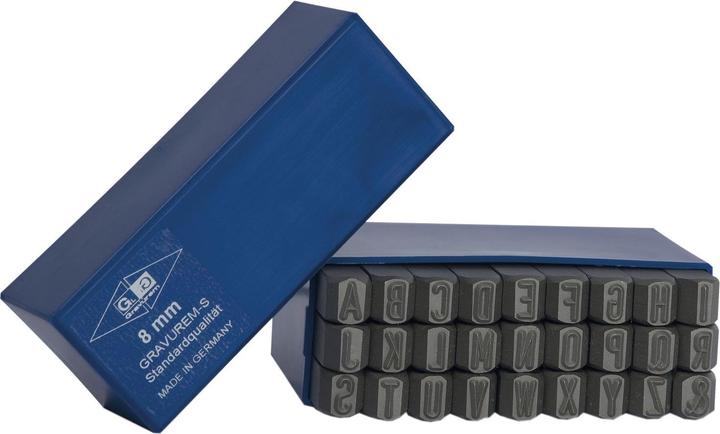 Actual product image BETA GRAVUREM-S MARKERS SET - LETTERS AZ 12mm (Additional padding)