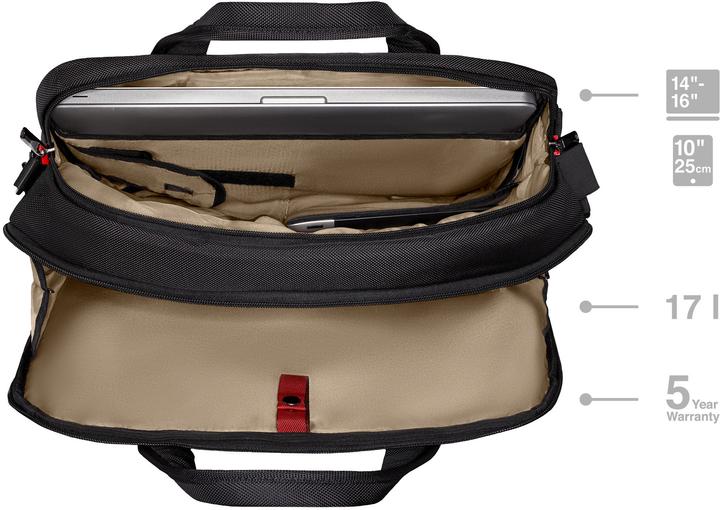 Image du produit Wenger Cosmic Brief 14 - 16" Laptop-Tasche mit Tablet-Fach - schwarz (16")