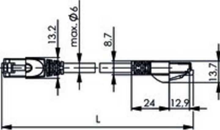 Actual product image Telegärtner Telegartner MP8 FS 600 (S/FTP, CAT6a, 0.50 m)