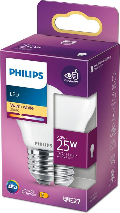 Image du produit Philips Lampe (E27, 2.20 W, 250 lm, 1 x, E)