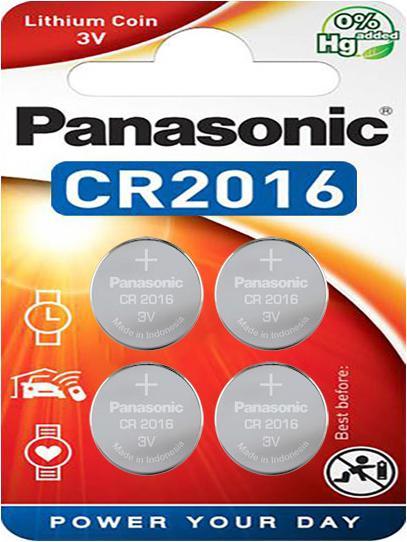 Produktbild Panasonic Lithium Power CR2016 (4 Stk., CR2016, 90 mAh)