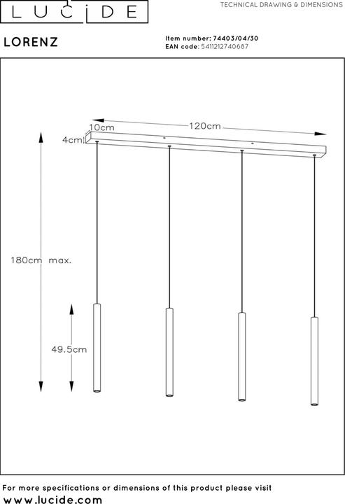 Actual product image Lucide Lorenz (100 lm)