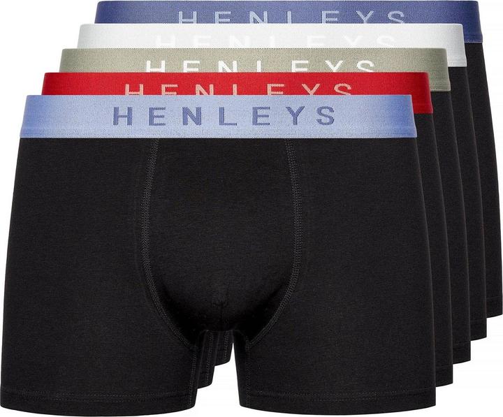 Henleys Blackiris Boxershorts (5erPack)