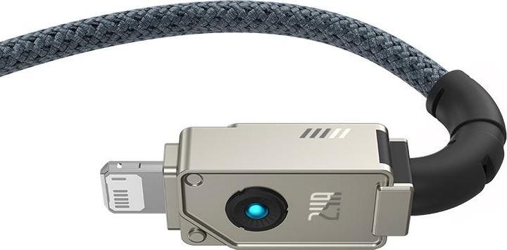 Image du produit Baseus Câble de recharge rapide USB vers IP, 2.4A 2M (Blanc) (2 m, USB 3.0)