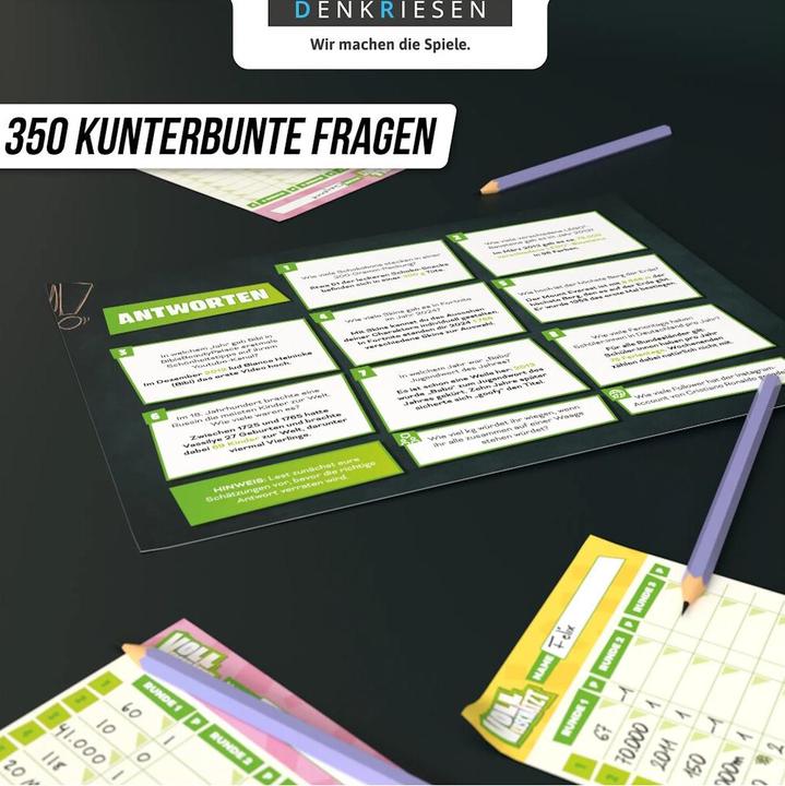 Produktbild Denkriesen VOLL VERSCHÄTZT A4-Block - Knapp daneben ist auch gewonnen. - Junior Edition (Deutsch)