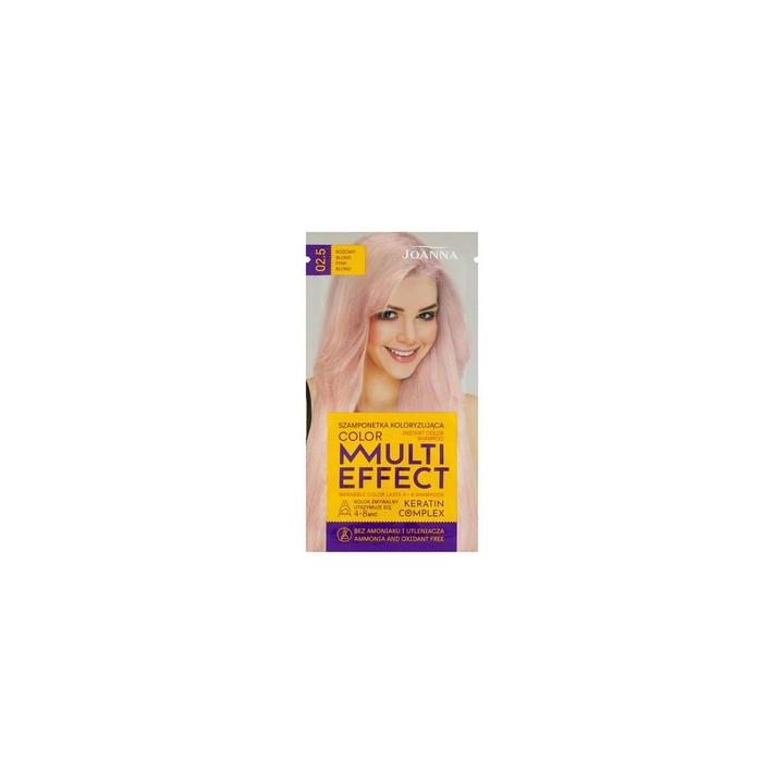 Image du produit Joanna Shampooing couleur instantané Multi Effect Keratin Complex 02.5 Pinkond 35G (250 ml, Shampoing liquide)