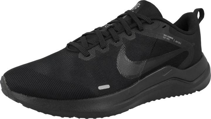 Actual product image Nike DOWNSHIFTER 12 MEN "S ROAD BLACK/DK SMOKE GREY-PARTICLE G Size: 9 (42.5)