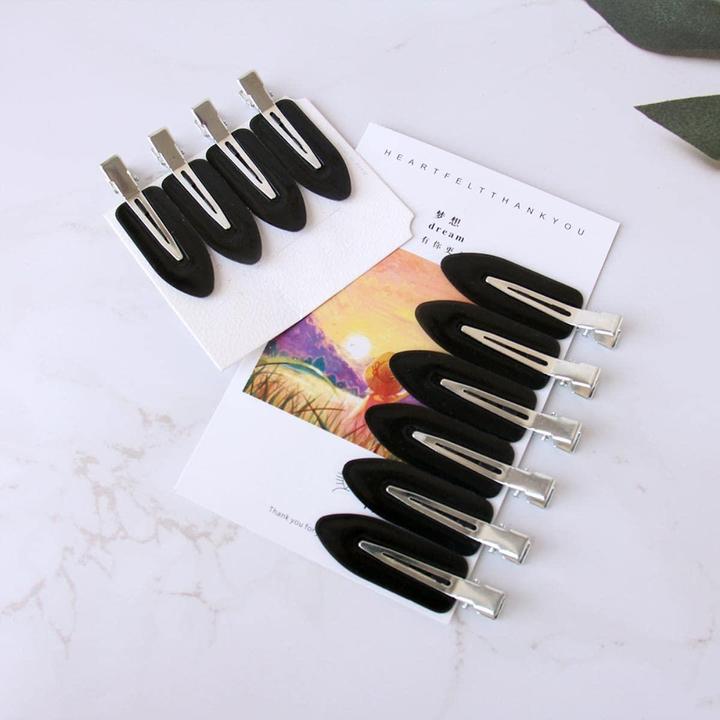 Image du produit JTI 10x pinces à cheveux professionnelles - Noir (10 pcs)
