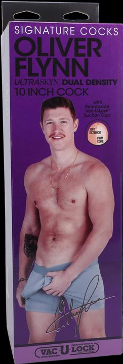 Actual product image Doc Johnson Oliver Flynn - Realistic ULTRASKYN Dildo - 10" / 25 cm