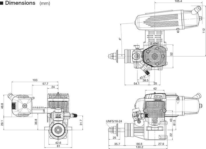 Produktbild pos O.S. MAX 75AX m/E-4020 Dämpfer
