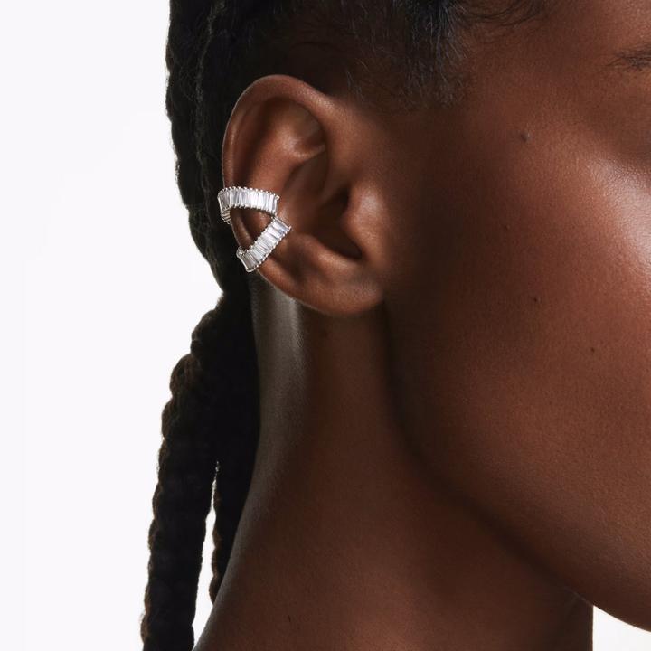 Image du produit Swarovski x Ariana Grande Ohrspangen Baguette Schliff Weiss Rhodiniert (Métal Swarovski)