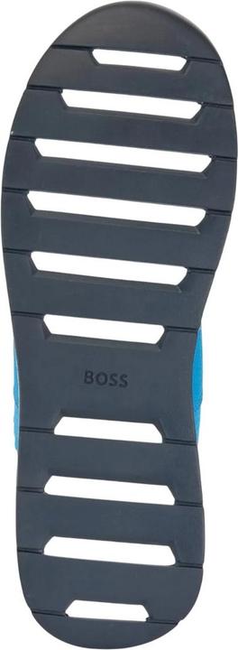 Actual product image BOSS Mens Titanium Suede Panel Running Trainers (39.5)