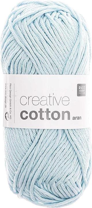 Actual product image Rico Design Wool Creative Cotton Aran 50 g Aqua (85 m)