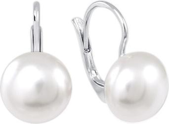Brilio Silver - Elegant silver earrings with synthetic pearl 438 001 01234 0400000