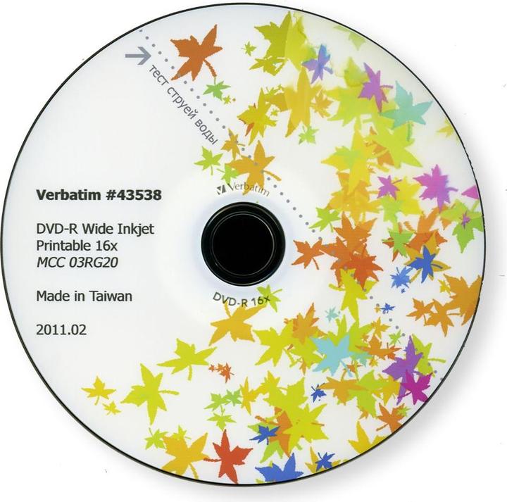 Image du produit Verbatim DVD-R, 16x, 4,7GB, 25 broches (25 x)