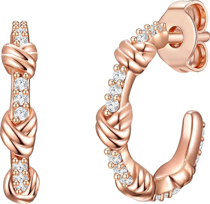 Immagine prodotto Glanzstücke München Donna Argento Cubic Zirconia Oro Rosa - 24453 (Argento 925)