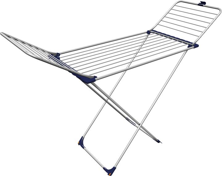 Produktbild Gimi Tempo Aluminium Floor Clothesline 20 m Aluminium Wäscheleine, Schwarz (20 m)
