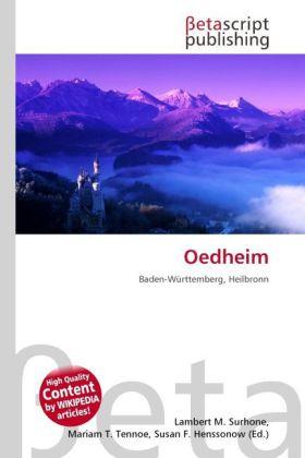 Produktbild Oedheim (Deutsch, Mariam T. Tennoe, Susan F. Henssonow, Lambert M. Surhone, 2010)
