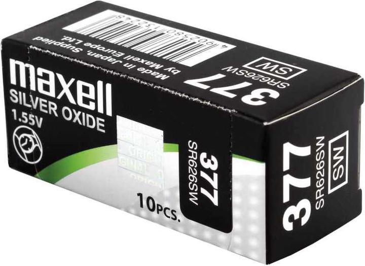 Actual product image Maxell SR626SW (10 pcs., AG4, 30 mAh)