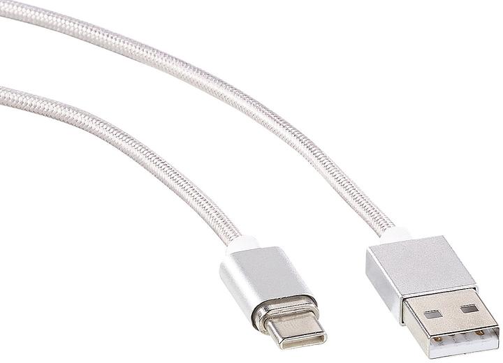 Callstel USB-Lade- & Datenkabel mit magnetischem USB-C-Stecker (1 m, USB 2.0, 18 W)
