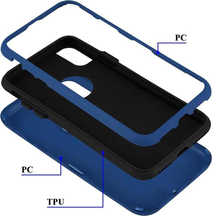 Immagine prodotto Cadorabo Copertura ibrida 3 in 1 (3 pezzi) (Apple iPhone X)