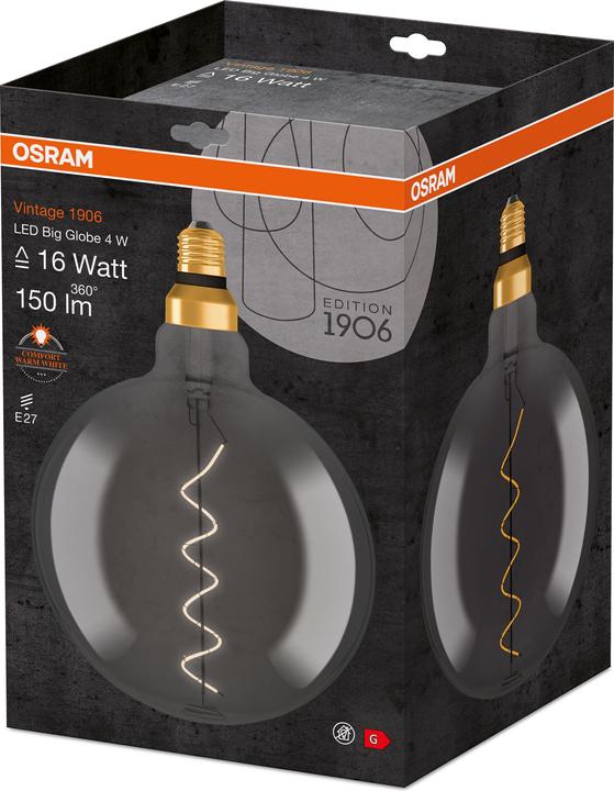 Produktbild Osram Vintage 1906 Led Classic Globe (E27, 5 W, 110 lm, 4 x, G)