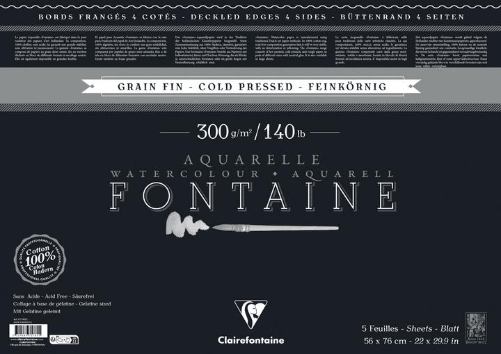 Produktbild Clairefontaine Pack Fontaine (300 g/m², 5 x)
