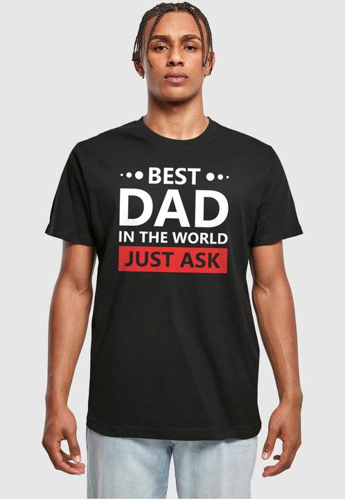 Actual product image Merchcode Fathers Day - Best dad, just ask T-Shirt Round Neck - 117555 (5XL)