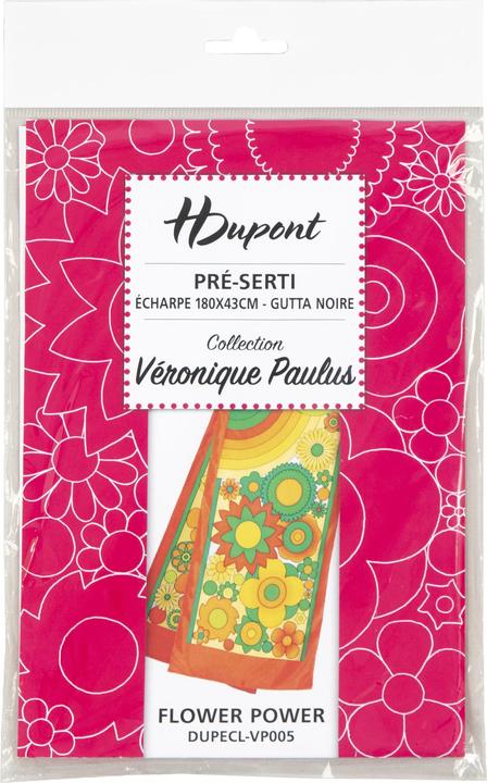 H Dupont Seidenschal Flowerpower