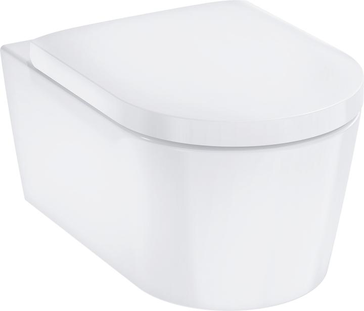 Productafbeelding hansgrohe EluPura S wandcloset 540 AquaFall Flush, incl. WC-zitting, wit, 540x360mm