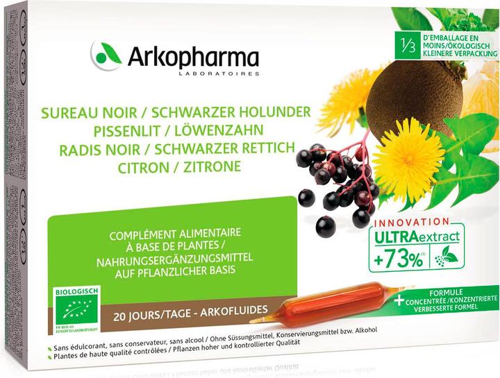 Image du produit Arkopharma Arkofluide Bio (20 pièce(s), Ampoules, 360 g)