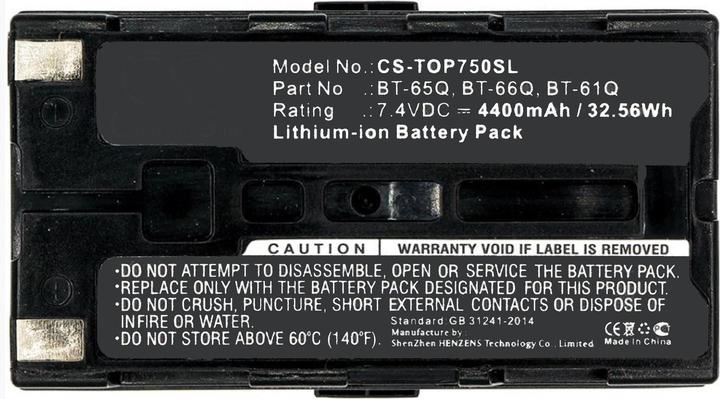 Actual product image AGI Battery compatible with Topcon FC-100 - Battery - 4,400 mAh (4400 mAh)