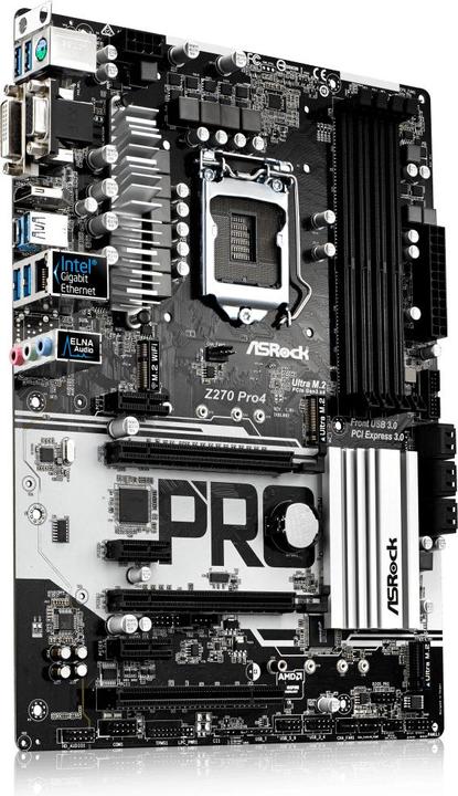 Produktbild AsRock Z270 Pro4 (LGA 1151, Intel Z270, ATX)