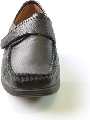Produktbild Stile Di Vita Mocassin En Cuir Graine Avec Velcro, Talon Compense (41)
