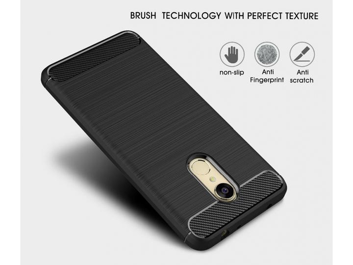 Produktbild Screenguard Xiaomi Redmi 5 Plus Hülle Carbon Brushed Soft TPU (Xiaomi Redmi 5 Plus)