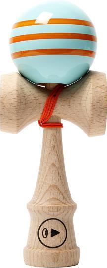 Actual product image Kendama Europe Play Pro II - Triple Stripes - Orange Clock