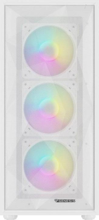Actual product image Genesis Obudowa Diaxid 605 ARGB biała (NPC-2173) (mATX, ATX, Mini-ATX)