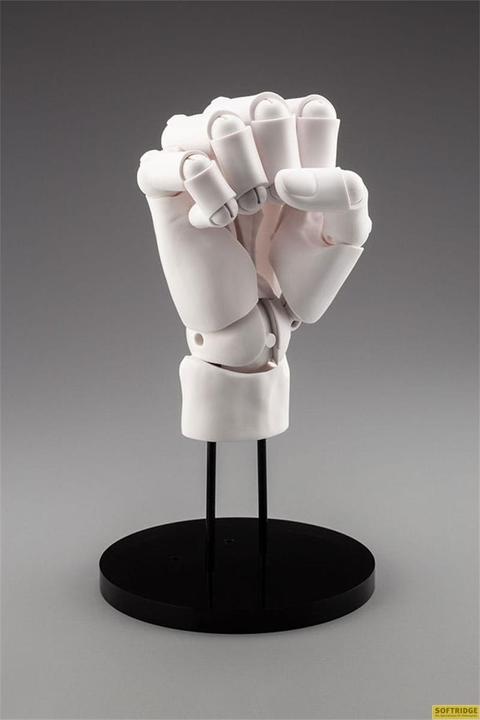 Actual product image Kotobukiya Takahiro Kagami PVC Artist Support Item Hand 1/1 Model/R White 21 cm