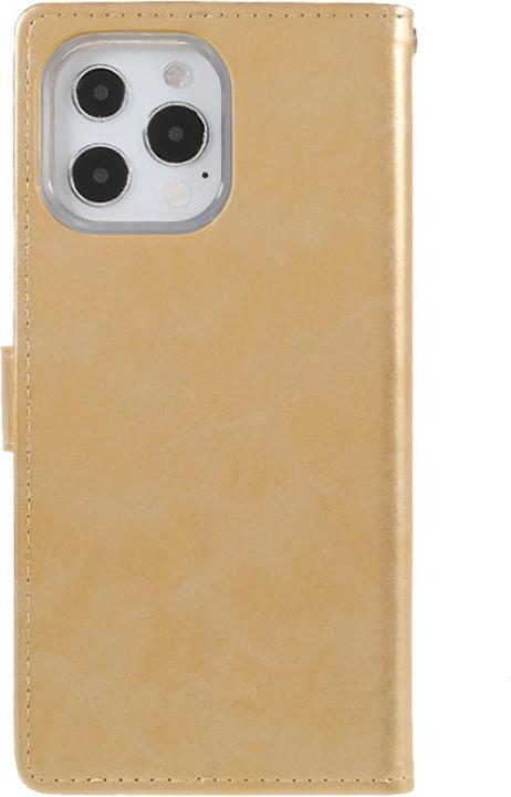 Actual product image iPhone 13 Pro - Blue Moon Leather Case Cover Cards gold (Apple iPhone 13 Pro)