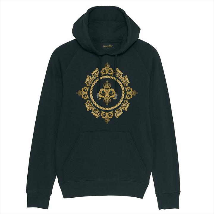 Pompöös Hoodie Herren "Krone" - limited Edition Hoodie Herren - Grösse XL (XL)